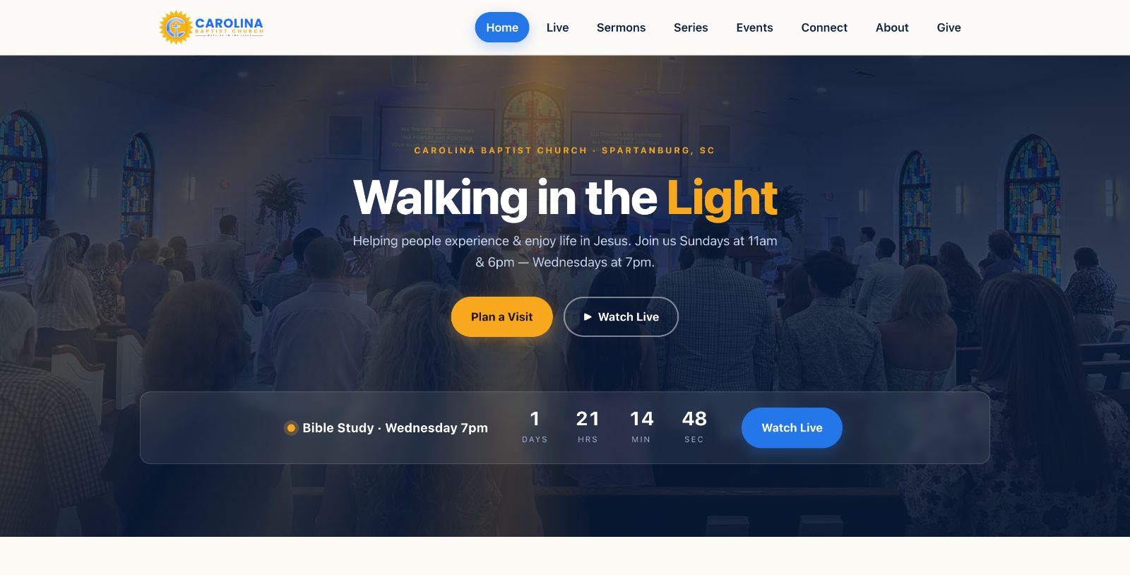 Carolina Baptist Church website
